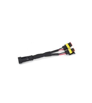 Kabelsatz - Lazer - 2 Lampen - Y-Splitter - Einzellampe auf zwei Lampen - 2 Pins - Superseal
