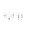 Daytime running lights - Talmu - Danish lamp - 14cm - Yellow - 12V-24V