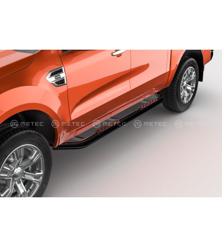 FORD RANGER 19+ RUNNING BOARDS OFFROAD Black