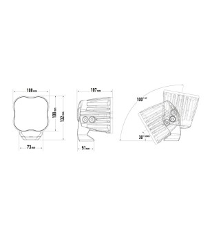LED-ramp - Lazer - RP - 4.2" - 10.7cm - Spot