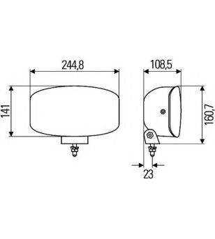 Hella Jumbo 320FF LED mit Positionslicht