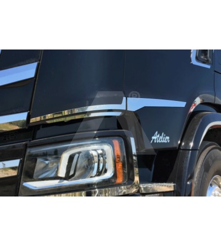 RVS Inox - Acitoinox - Profile Cabine - Zijkant - Set - Scania - R/S - 2016+