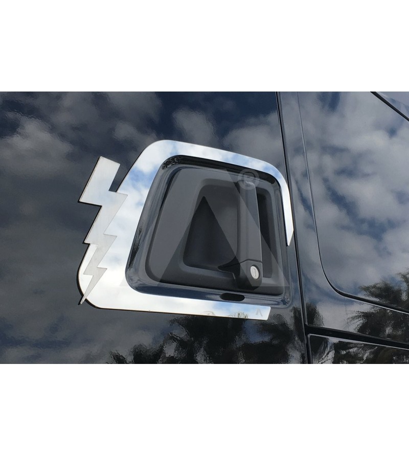 SCANIA R/S Serie 16+ Deurhendel cover - Thunder - AP025SNS - RVS / Chrome accessoires - Verstralershop SCANIA R/S Serie 16+ Deurhendel cover - Thunder - AP025SNS - RVS / Chrome accessoires - Verstralershop