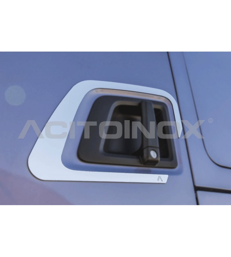 SCANIA R/S Serie 16+ Deurhendel cover 90 - AP005SNS - RVS / Chrome accessoires - Verstralershop SCANIA R/S Serie 16+ Deurhendel cover 90 - AP005SNS - RVS / Chrome accessoires - Verstralershop