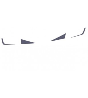 SCANIA R/S Serie 16+ FOG LIGHT COVER - AP013SNS - RVS / Chrome accessoires - Verstralershop