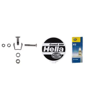 Hella Comet 500 (set inclusief kabelset, relais en covers)