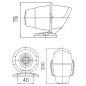 Toplamp - SIM - 3122 - 2.6" - 6.5cm - Old School - Smoke - Wit - 12V-24V Toplamp - SIM - 3122 - 2.6" - 6.5cm - Old School - Smoke - Wit - 12V-24V