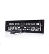 Tail light - WAS - W253 License plate holder - Strobe Side - 23" - 58.4cm - Clear - LED - Brake - Rev - Plate - Flash - Multiple flash patterns - 12V-24V