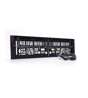 Bakljus - WAS - W253 Nummerskyltshållare - Blixt Sida - 23" - 58.4cm - Klar - LED - Broms - Back - Nummerskylt - Blixt - Flera blixtmönster - 12V-24V -