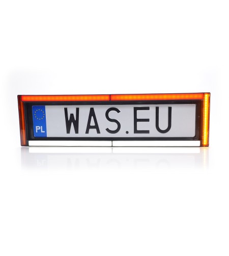Bakljus - WAS - W253 Nummerskyltshållare - Blixt Sida - 23" - 58.4cm - Klar - LED - Broms - Back - Nummerskylt - Blixt - Flera blixtmönster - 12V-24V -
