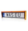 Tail light - WAS - W253 License plate holder - Strobe Side - 23" - 58.4cm - Clear - LED - Brake - Rev - Plate - Flash - Multiple flash patterns - 12V-24V