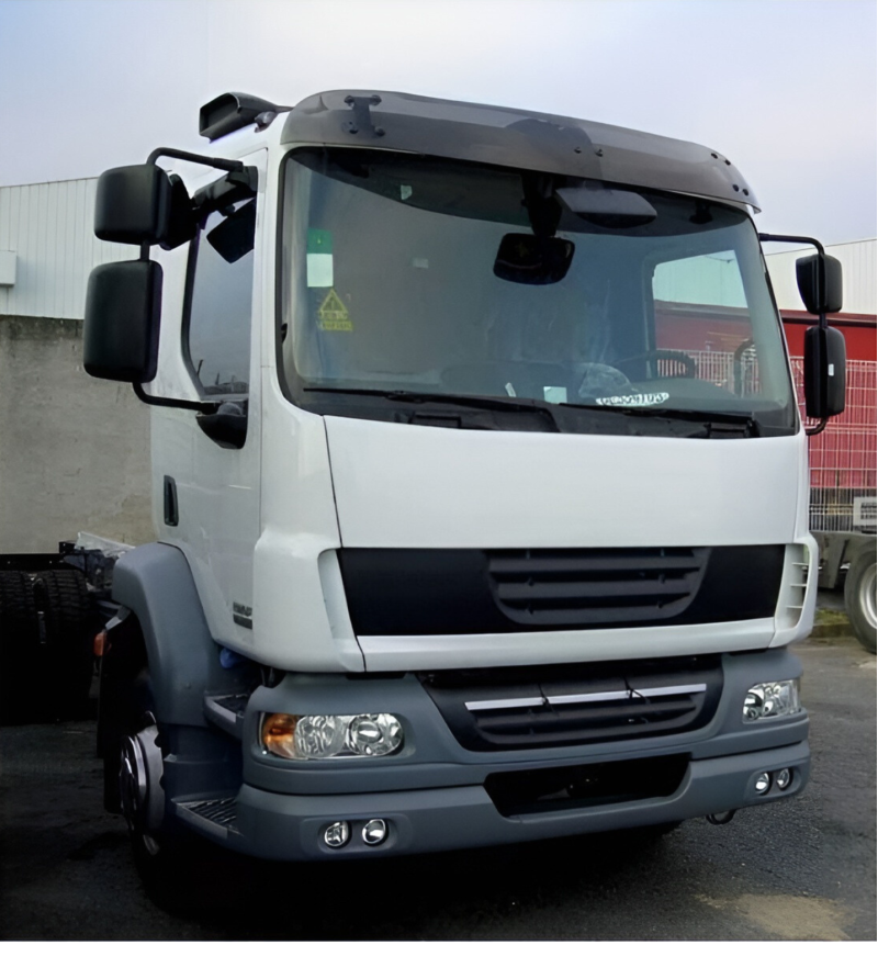 Sun visor - Smoke - model with front mirror - DAF - LF - 2001-2023 Sun visor - Smoke - model with front mirror - DAF - LF - 2001-2023