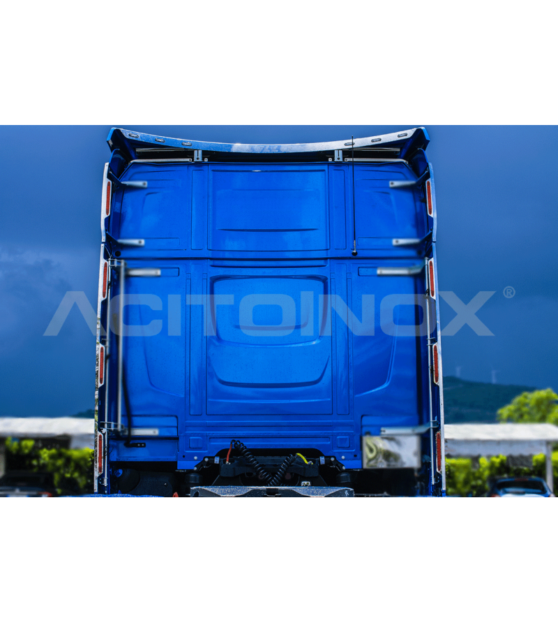 Inox-Teile - Acitoinox - Profile Spoiler - Hinter - Satz - DAF - XG+ - 2021+ Inox-Teile - Acitoinox - Profile Spoiler - Hinter - Satz - DAF - XG+ - 2021+
