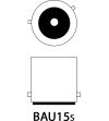 LED-lamp - Ledson - BAU15S PY21W - Amber - 6000K - 12V
