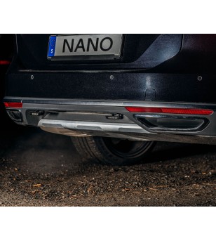 Tail light - Ledson - Nano - 3.4" - 8.6cm - Clear - Rev - Work - 12V-36V