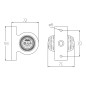 Begrenzungsleuchten - SIM - 3119 Small - 2.9" - 7.3cm - Weiß/Rot - 12V-24V Begrenzungsleuchten - SIM - 3119 Small - 2.9" - 7.3cm - Weiß/Rot - 12V-24V