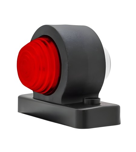 Breedtelamp - SIM - 3119 Small - 2.9" - 7.3cm - Wit/Rood - 12V-24V