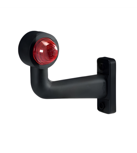 Gummiarm - SIM - 3119 Large - Höger - 7" - 17.8cm - LED - Vit/Röd - 12V-24V -