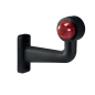 Breedtelamp - SIM - 3119 Large - Links - 7" - 17.8cm - LED - Wit/Rood - 12V-24V Breedtelamp - SIM - 3119 Large - Links - 7" - 17.8cm - LED - Wit/Rood - 12V-24V