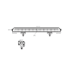 LED bar - Ledson - Epix 14+ - Strobe - 14.1" - 35.7cm - Positielicht Wit/Amber - 10 flitspatronen - Driving