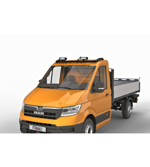 Dakbeugel - Metec - Top  - 4 lampsteunen - Voorbekabeld - Zwart - Volkswagen - Crafter - H1 - 2017+