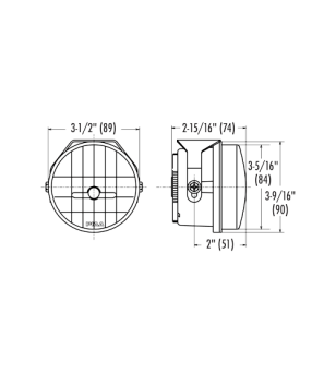 Nebelscheinwerfer - PIAA - LP 530 - 3'' - Nebel - Satz