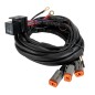 Wiring kit - Ledson - Connect - 3 lamps - 4 pins - Deutsch DT - 12V
