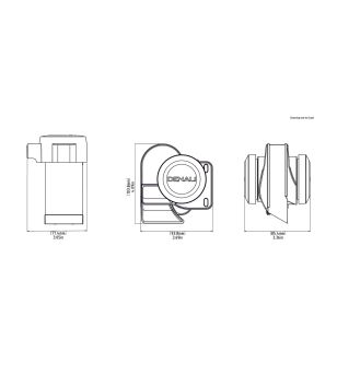 Denali soundbomb split claxon   | TT-SB.10100.B 