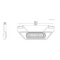 Tail light - Denali - B6 - 4.4" - 11.1cm - Clear - License plate mount - Brake - Set