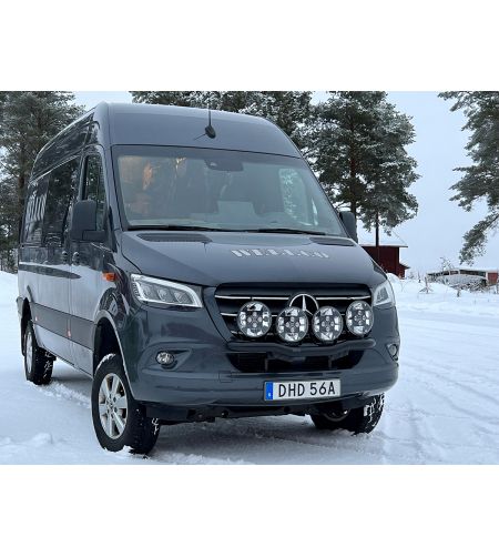Lampenbeugel - QPAX - Q-light - voor 4 Lampen - Zwart - Mercedes - Sprinter - 2018+