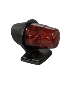 Cab roof lights - SIM - 3122 - 2.6" - 6.5cm - Old School - Smoke - Red - 12V-24V