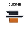 Markeringslicht - SIM - 3302 Click-in - 8cm - smoke - Wit - 12V-24V