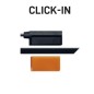 Markeringsljus - SIM - 3302 Click-in - 3.2" - 8.1cm - Smoke - Röd - 12V-24V 