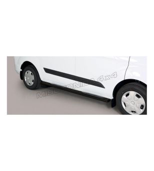 Sidebars - Misutonida - Grand Pedana - Oval - Zwart Mat - Ford - Transit Custom - L1 - 2018-2023