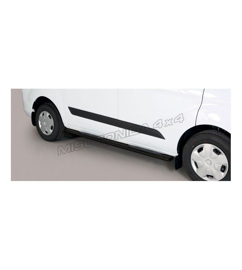 Seitenschutzbügel - Misutonida - Grand Pedana - Oval - Schwarz matt - Ford - Transit Custom - L1 - 2018-2023 Seitenschutzbügel - Misutonida - Grand Pedana - Oval - Schwarz matt - Ford - Transit Custom - L1 - 2018-2023