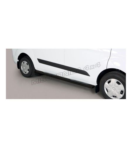 Sidebars - Misutonida - Grand Pedana - Oval - Zwart Mat - Ford - Transit Custom - L1 - 2018-2023