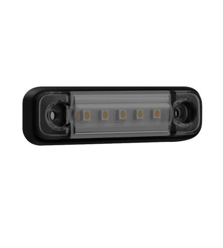 Markeringslicht - SIM - 3302 - 8cm - smoke - Wit - 12V-24V
