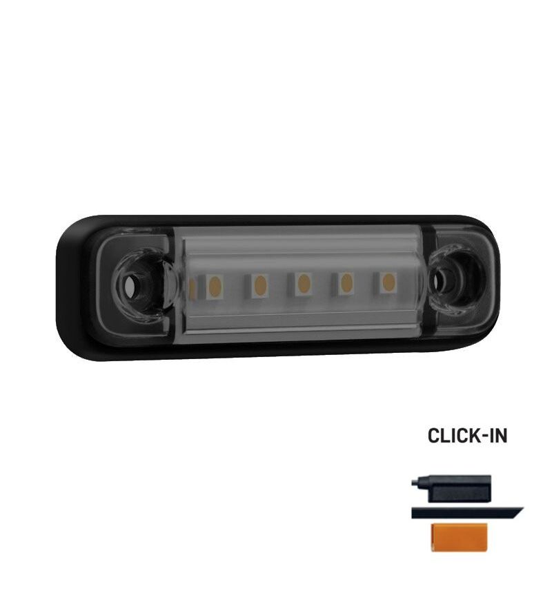 Begrenzungsleuchte - SIM - 3302 - 8cm - smoke - Weiß - 12V-24V Begrenzungsleuchte - SIM - 3302 - 8cm - smoke - Weiß - 12V-24V