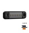 Markeringslicht - SIM - 3302 - 8cm - smoke - Wit - 12V-24V