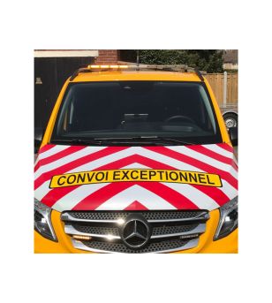 Warning light bar - Apollo - Allround signal ASE - Full LED - 87cm - 6 Flash patterns - Amber/Blue - R65 - 12V-24V