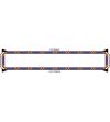 Blixtljusramp - Apollo - Allround signal ASE - Full LED - 34.3" - 87cm - Klar - 6 blixtmönster - Bärnsten/Blå - R65 - 12V-24V -