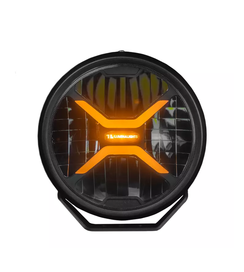 Driving light - Luminalights - Rebellion 7+ - 6.7" - 17cm - Smoke - Position light White/Amber - Driving