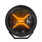 Verstraler - Luminalights - Rebellion 7+ - 6.7" - 17cm - Smoke - Positielicht Wit/Amber - Driving Verstraler - Luminalights - Rebellion 7+ - 6.7" - 17cm - Smoke - Positielicht Wit/Amber - Driving