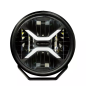 Verstraler - Luminalights - Rebellion 7+ - 6.7" - 17cm - Smoke - Positielicht Wit/Amber - Driving Verstraler - Luminalights - Rebellion 7+ - 6.7" - 17cm - Smoke - Positielicht Wit/Amber - Driving