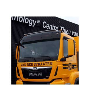 Warning light bar - Apollo - Allround signal ASE - Full LED - 34.3" - 87cm - Clear - 6 flash  patterns - White/Amber - R65 - 12V-24V