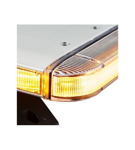 Blixtljusramp - Apollo - Allround signal ASE - Full LED - 34.3" - 87cm - Klar - 6 blixtmönster - Vit/Bärnsten - R65 - 12V-24V -