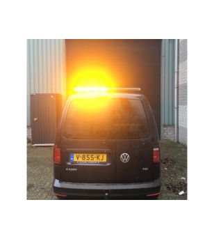 Blixtljusramp - Apollo - Allround signal ASE - Full LED - 44.9" - 114cm - Klar - 6 blixtmönster - Vit/Bärnsten - R65 - 12V-24V -