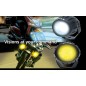 Driving light - PIAA - 220R - 2.5" - 6.3cm - White/Yellow - Driving Fog Combo - Set