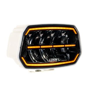 Extraljus - Ledson - Epix 10+ - 10'' - elfenbensvit - Positionsljus Vit/Bärnsten - Driving 