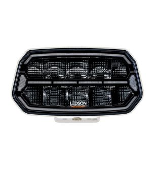 Extraljus - Ledson - Epix 10+ - Strobe - 10'' - elfenbensvit - Positionsljus Vit/Bärnsten - 5 Blixtmönster - Driving -